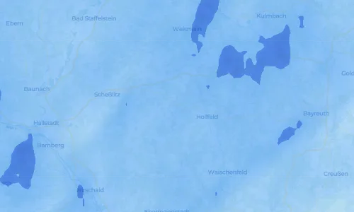 Regenradar Wiesentfels: aktuelle Niederschläge in Wiesentfels und Umgebung, Stand 18. Oktober 2026 um 9:45 Uhr