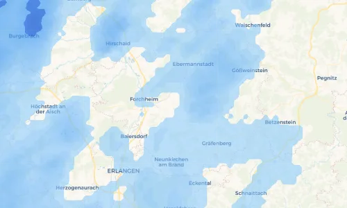 Regenradar Vorschaubild - Aktuelle Niederschläge in Wiesenthau und Umgebung