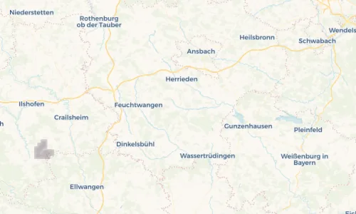 Regenradar Vorschaubild - Aktuelle Niederschläge in Wieseth und Umgebung