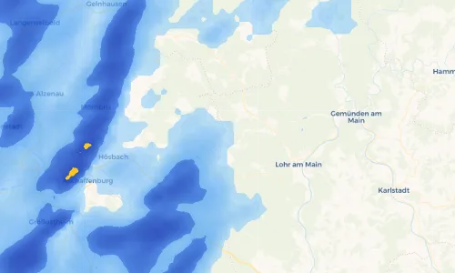 Regenradar Vorschaubild - Aktuelle Niederschläge in Wiesthal und Umgebung