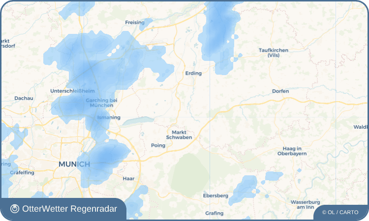 Wetter-Widget-Vorschau mit Vorhersagedaten für Wifling