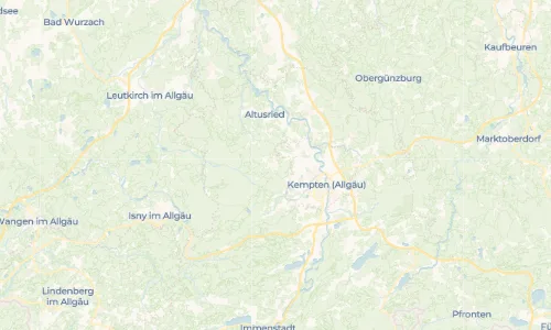 Regenradar Vorschaubild - Aktuelle Niederschläge in Wiggensbach und Umgebung