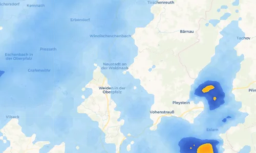 Regenradar Vorschaubild - Aktuelle Niederschläge in Wilchenreuth und Umgebung