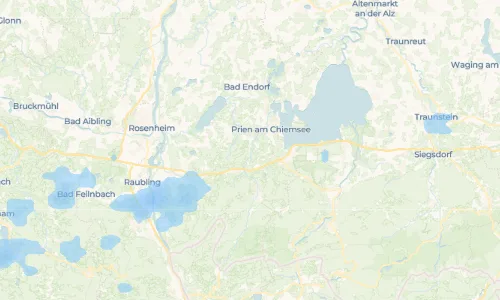 Regenradar Vorschaubild - Aktuelle Niederschläge in Wildenwart und Umgebung
