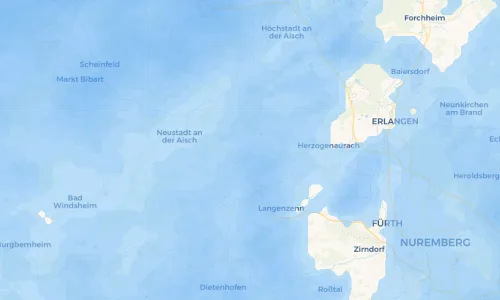 Regenradar Vorschaubild - Aktuelle Niederschläge in Wilhelmsdorf und Umgebung