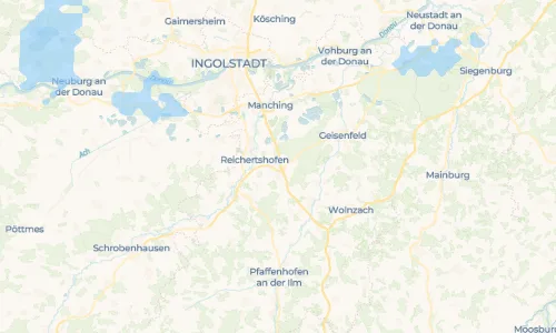 Regenradar Vorschaubild - Aktuelle Niederschläge in Winden am Aign und Umgebung