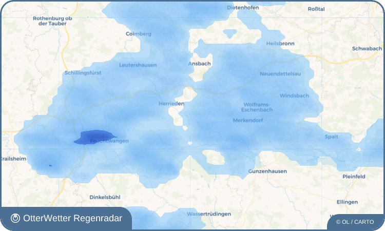 OtterWetter Regenradar-Widget Winkel