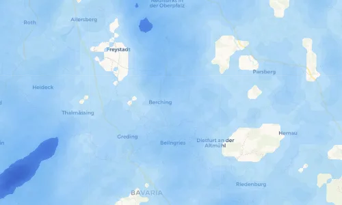 Regenradar Vorschaubild - Aktuelle Niederschläge in Winterzhofen und Umgebung