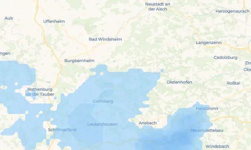 Regenradar Wippenau: aktuelle Niederschläge in Wippenau und Umgebung, Stand 23. Oktober 2026 um 10:50 Uhr