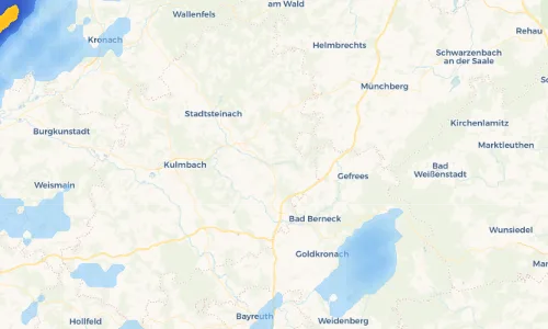 Regenradar Vorschaubild - Aktuelle Niederschläge in Wirsberg und Umgebung