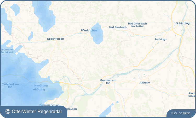 OtterWetter Regenradar-Widget Wittibreut