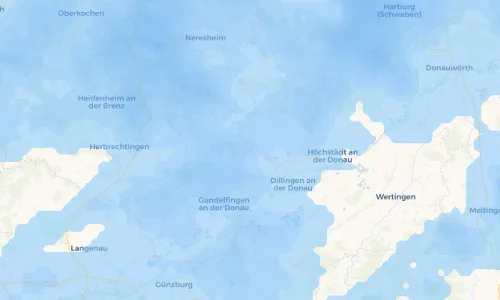 Regenradar-Vorschau: aktuelle Niederschläge in Wittislingen und Umgebung