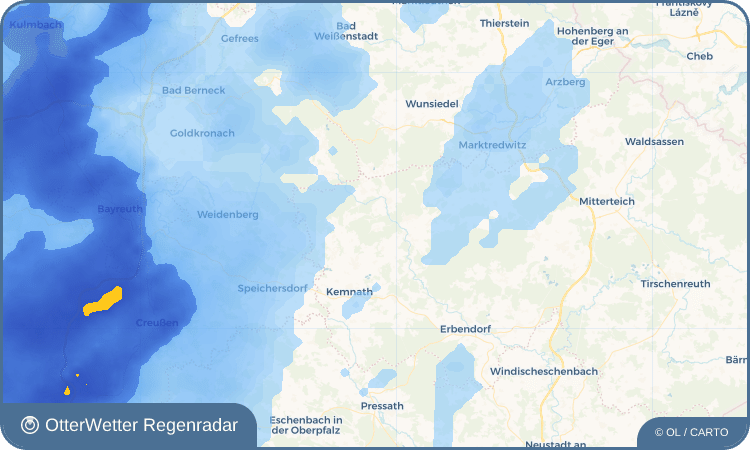 Wetter-Widget-Vorschau mit Vorhersagedaten für Witzlasreuth