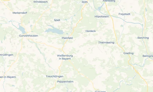 Regenradar Vorschaubild - Aktuelle Niederschläge in Wöllmetzhofen und Umgebung