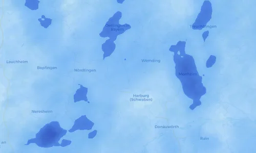 Regenradar Vorschaubild - Aktuelle Niederschläge in Wörnitzostheim und Umgebung