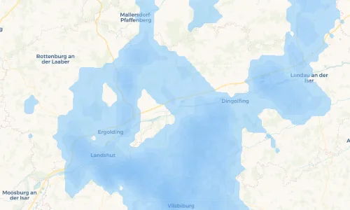Regenradar Vorschaubild - Aktuelle Niederschläge in Wörth an der Isar und Umgebung