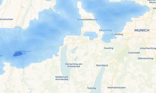 Regenradar Vorschaubild - Aktuelle Niederschläge in Wörthsee und Umgebung