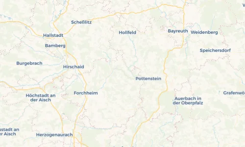 Regenradar Vorschaubild - Aktuelle Niederschläge in Wohlmannsgesees und Umgebung