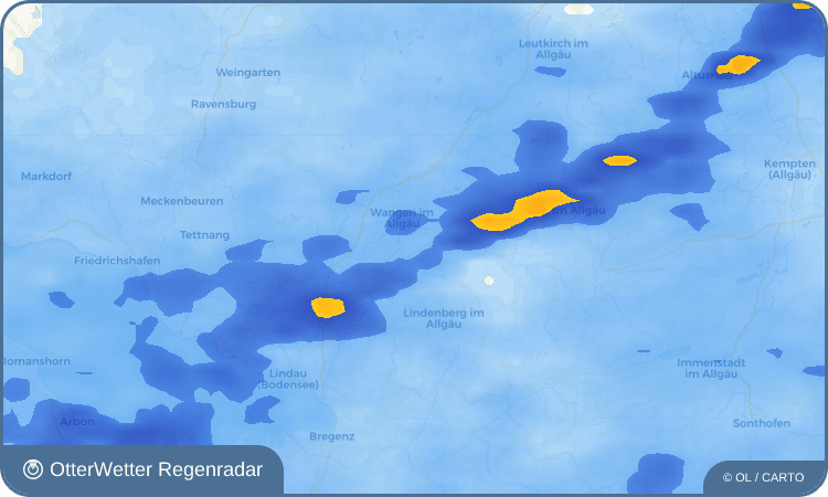 OtterWetter Regenradar-Widget Wohmbrechts