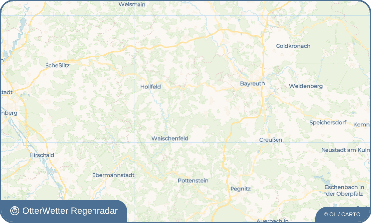 OtterWetter Regenradar-Widget Wohnsgehaig