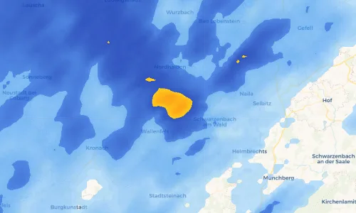Regenradar Vorschaubild - Aktuelle Niederschläge in Wolfersgrün und Umgebung