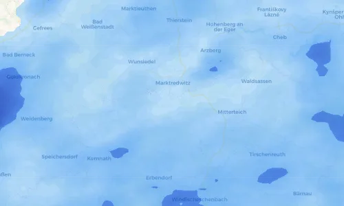 Regenradar-Vorschau: aktuelle Niederschläge in Wolfersreuth und Umgebung