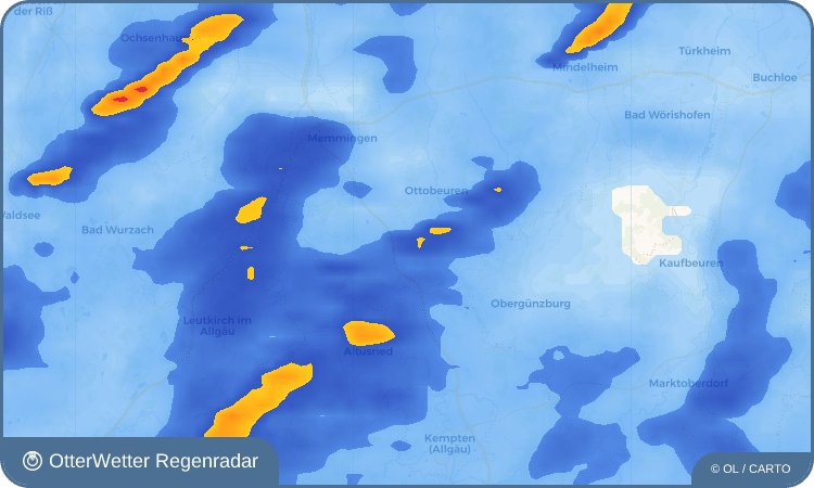 Widget-Vorschau für Wolfertschwenden Wetter-Widget-Vorschau mit Vorhersagedaten für Wolfertschwenden