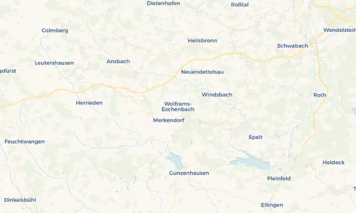 Regenradar Vorschaubild - Aktuelle Niederschläge in Wolframs-Eschenbach und Umgebung