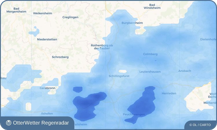 OtterWetter Regenradar-Widget Wolfsau