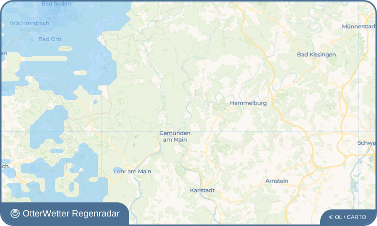 OtterWetter Regenradar-Widget Wolfsmünster