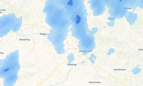 Regenradar Vorschaubild - Aktuelle Niederschläge in Wolfstein und Umgebung