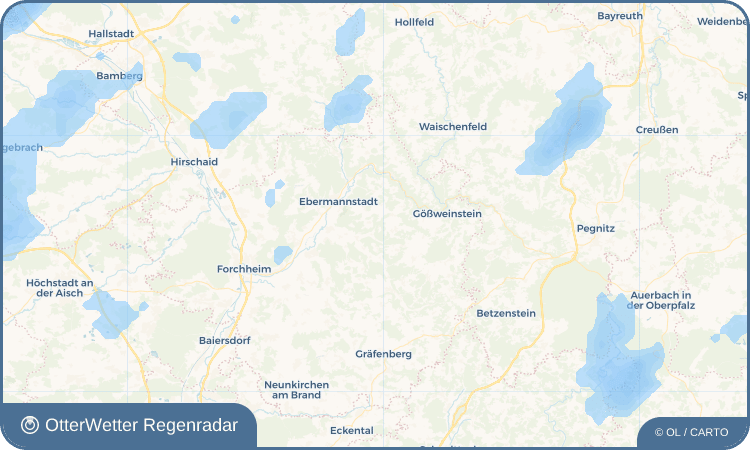 OtterWetter Regenradar-Widget Wolkenstein