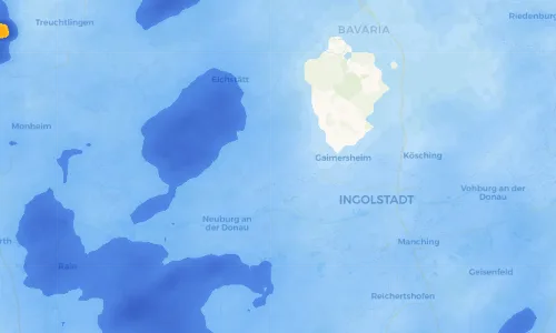 Regenradar Vorschaubild - Aktuelle Niederschläge in Wolkertshofen und Umgebung