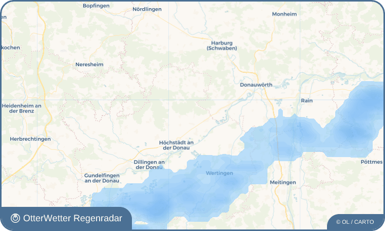 OtterWetter Regenradar-Widget Wolpertstetten