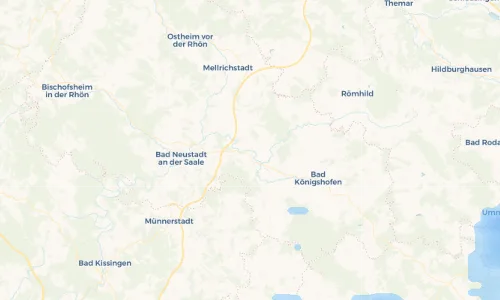 Regenradar Vorschaubild - Aktuelle Niederschläge in Wülfershausen an der Saale und Umgebung