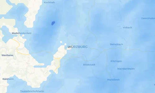 Regenradar Vorschaubild - Aktuelle Niederschläge in Würzburg und Umgebung