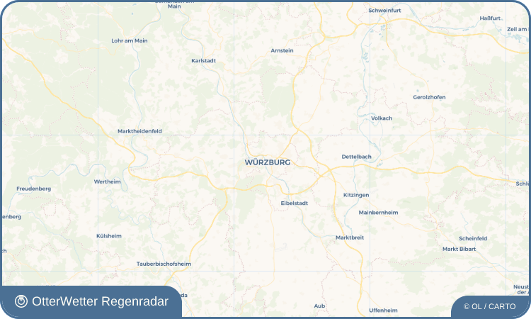 OtterWetter Regenradar-Widget Würzburg