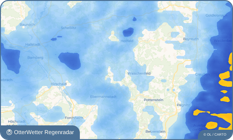 OtterWetter Regenradar-Widget Wüstenstein
