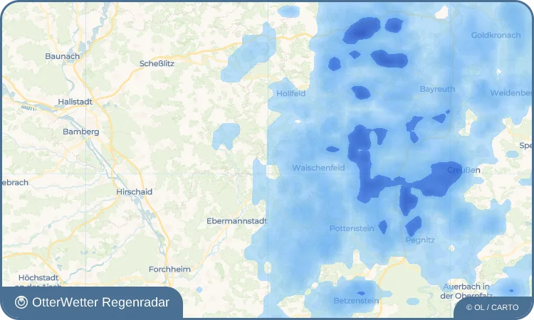 Widget-Vorschau für Wüstenstein Wetter-Widget-Vorschau mit Vorhersagedaten für Wüstenstein