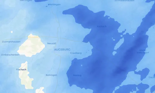 Regenradar Vorschaubild - Aktuelle Niederschläge in Wulfertshausen und Umgebung
