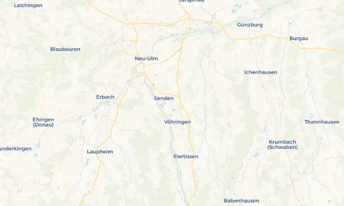 Regenradar Vorschaubild - Aktuelle Niederschläge in Wullenstetten und Umgebung