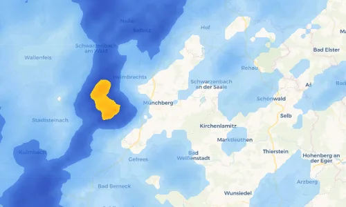 Regenradar Vorschaubild - Aktuelle Niederschläge in Wulmersreuth und Umgebung