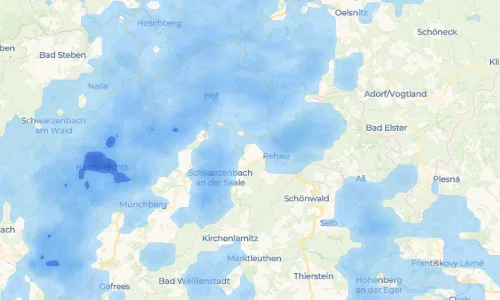 Regenradar Wurlitz: aktuelle Niederschläge in Wurlitz und Umgebung, Stand 21. Oktober 2026 um 18:10 Uhr