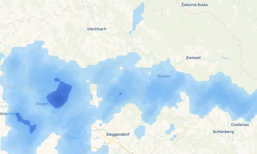Regenradar Vorschaubild - Aktuelle Niederschläge in Zachenberg und Umgebung