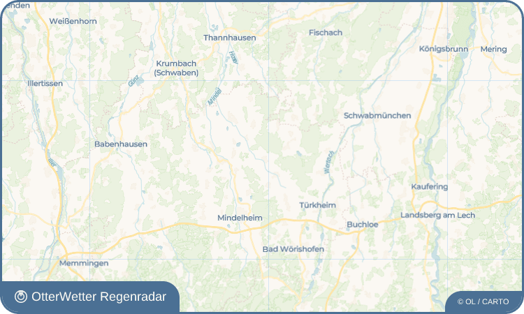OtterWetter Regenradar-Widget Zaisertshofen