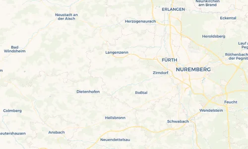 Regenradar Vorschaubild - Aktuelle Niederschläge in Zautendorf und Umgebung