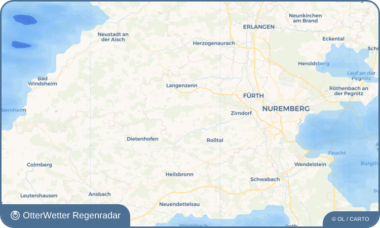 OtterWetter Regenradar-Widget Zautendorf