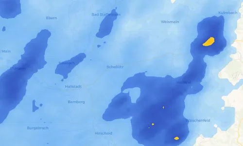 Regenradar Vorschaubild - Aktuelle Niederschläge in Zeckendorf und Umgebung