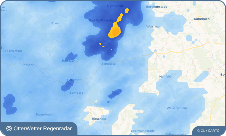 Wetter-Widget-Vorschau mit Vorhersagedaten für Zeckendorf