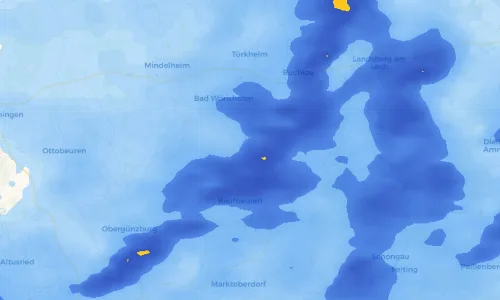 Regenradar Vorschaubild - Aktuelle Niederschläge in Zellerberg und Umgebung